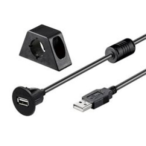 Ampire XUB200 Καλώδιο Επέκτασης USB 2.0 με Υποδοχή (200cm)-
