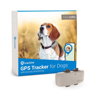 Tractive DOG 4 GPS Pet Tracker Παρακολούθησης Δραστηριότητας Σκύλου Coffee (Τεμάχιο)-