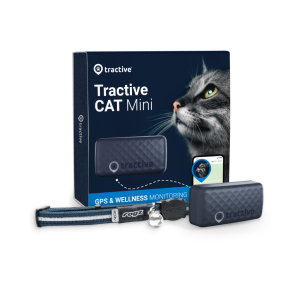 Tractive CAT mini GPS Pet Tracker Γάτας με Κολάρο Dark Blue (Τεμάχιο)-