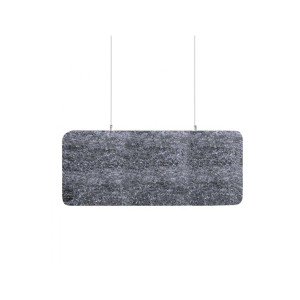 Audiodesigner ECOBAFFLE Rectangle Ηχοαπορροφητικά Πάνελ Οροφής 30x120x4cm Γκρι (Σετ 4 Τεμαχίων)-