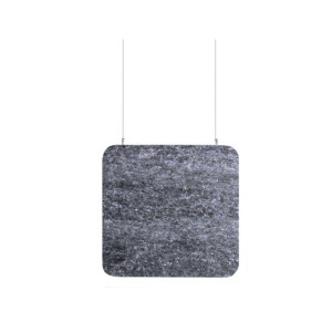 Audiodesigner ECOBAFFLE Square Ηχοαπορροφητικά Πάνελ Οροφής 80x80x4cm Γκρι (Σετ 4 Τεμαχίων) Γκρι-