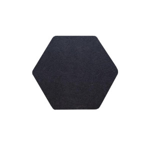 Audiodesigner ECOPLAN® Hexagon Ηχοαπορροφητικά Πάνελ 17,3 cm Μαύρο (Σετ 4 Τεμαχίων)-