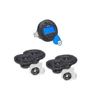 Powerbass MC-100+2*XL-62SS Πακέτο Ήχου Σκάφους με Πηγή και 4 Ηχεία (Σετ)-