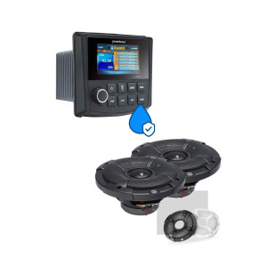 Powerbass MC-200+XL-62SS Πακέτο Ήχου Σκάφους με Πηγή και 2 Ηχεία (Σετ)-
