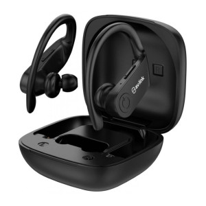 AvLink 100.579UK Ear Shots Active Αδιάβροχα Ασύρματα Ακουστικά Bluetooth & Θήκη Φόρτισης Μαύρα (Τεμάχιο)-
