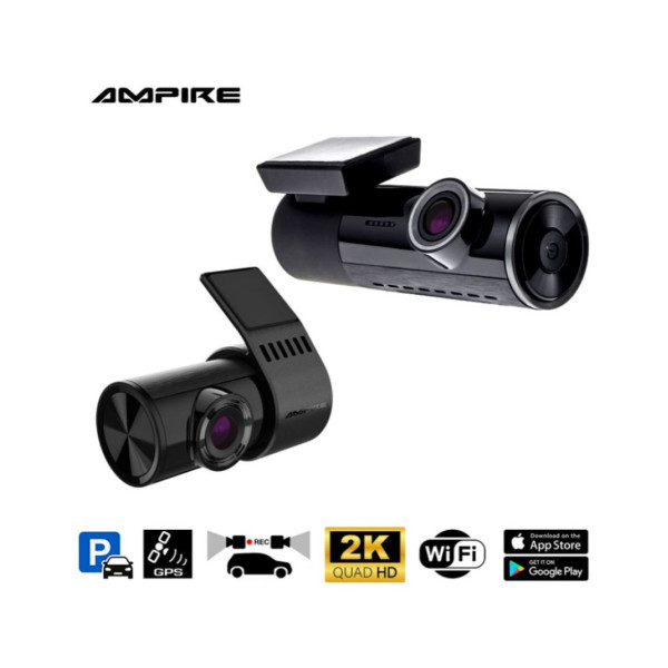 Ampire DC2-PRO Dual-Dashcam με ανάλυση 2K (Quad-HD) WiFi και GPS (Τεμάχιο)- Ampire DC2-PRO Dual-Dashcam με ανάλυση 2K (Quad-HD) WiFi και GPS (Τεμάχιο)-
