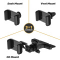 Scosche UH4CDPDV-SP Car Mount 3-in-1 Universal Phone CD/Dash/Vent Mount Kit-