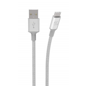 Scosche CAB4 StrikeLine™ Premium Braided Cable for USB-C Devices SPACE GREY-