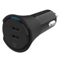 Scosche CPDCC40-SP Dual-Port USB-C® Car Charger-
