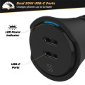Scosche CPDCC40-SP Dual-Port USB-C® Car Charger-