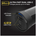 Scosche CPDCC60-SP Dual-Port USB-C® Car Charger-