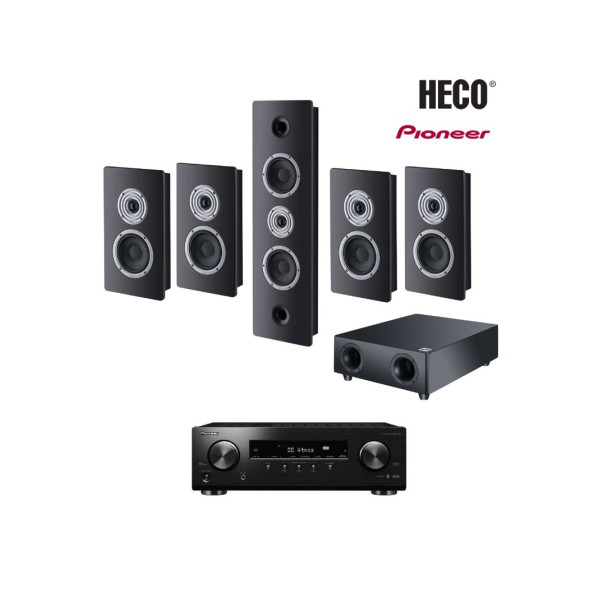 Heco Ηχεία Home Cinema 5.1 Ambient Black με Ενισχυτή Pioneer VSX-534 (Σετ)- Heco Ηχεία Home Cinema 5.1 Ambient Black με Ενισχυτή Pioneer VSX-534 (Σετ)-