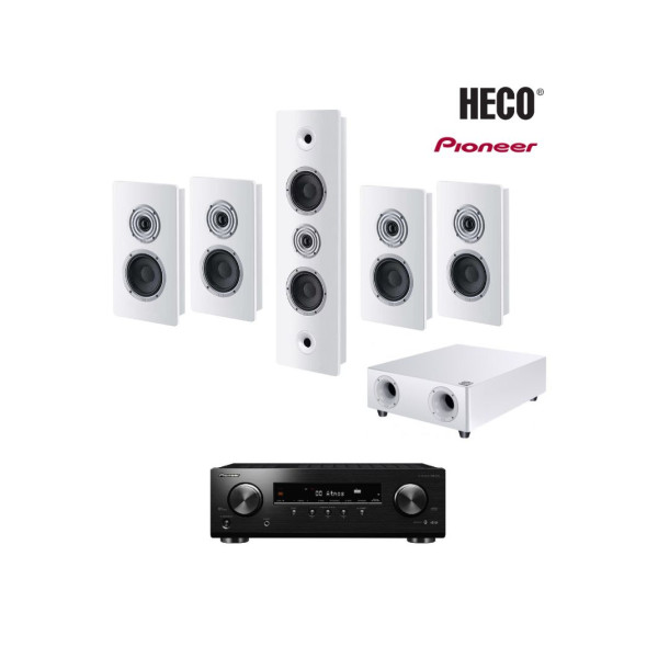 Heco Ηχεία Home Cinema 5.1 Ambient White με Ενισχυτή Pioneer VSX-534 (Σετ)- Heco Ηχεία Home Cinema 5.1 Ambient White με Ενισχυτή Pioneer VSX-534 (Σετ)-