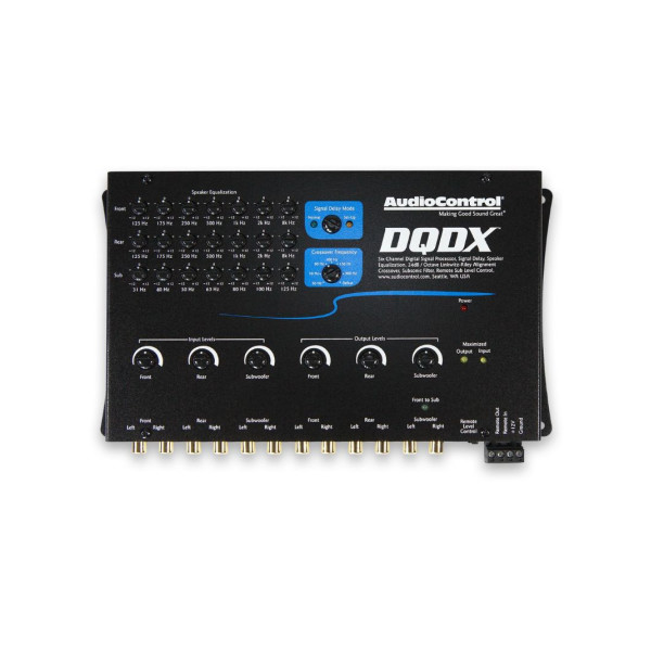 Audiocontrol DQDX 6 Channel EQ with Delay and X-Over BLACK- Audiocontrol DQDX 6 Channel EQ with Delay and X-Over BLACK-