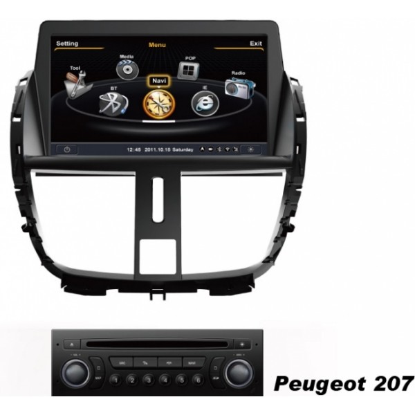 Multimedia OEM TV for PEUGEOT 207 S100 PEUGEOT CAR MULTIMEDIA
