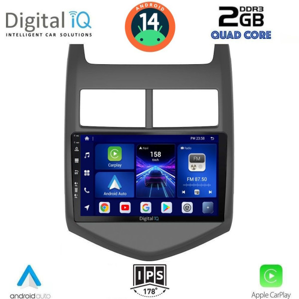DIGITAL IQ BXC 3074_CPAA (9inc) MULTIMEDIA TABLET for CHEVROLET AVEO mod. 2011-2014