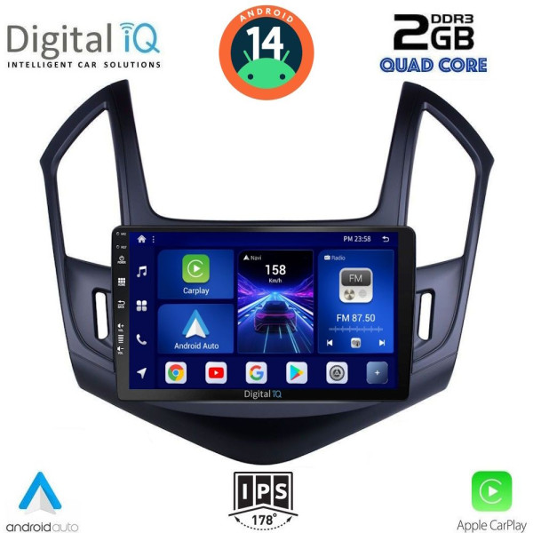 DIGITAL IQ BXC 3077_CPAA (9inc) MULTIMEDIA TABLET for CHEVROLET CRUZE mod. 2013-2015 DIGITAL IQ BXC 3077_CPAA (9inc) MULTIMEDIA TABLET for CHEVROLET CRUZE mod. 2013-2015