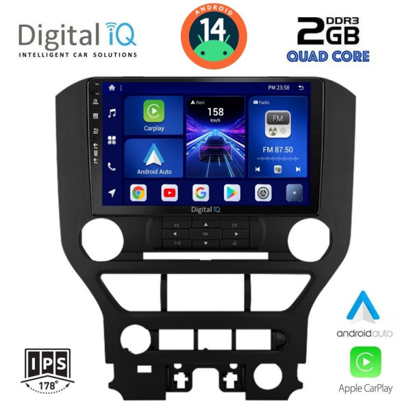 DIGITAL IQ BXC 3166_CPAA (9inc) MULTIMEDIA TABLET for FORD MUSTANG mod. 2015-2020 DIGITAL IQ BXC 3166_CPAA (9inc) MULTIMEDIA TABLET for FORD MUSTANG mod. 2015-2020
