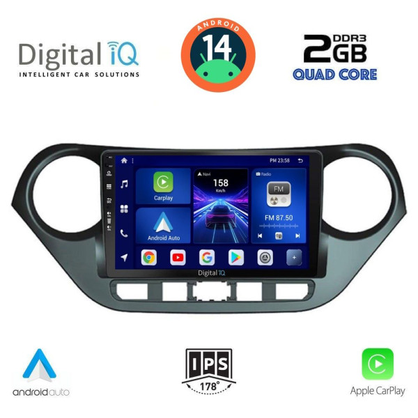 DIGITAL IQ BXC 3224_CPAA (9inc) MULTIMEDIA TABLET for HYUNDAI i10 mod. 2014-2020 DIGITAL IQ BXC 3224_CPAA (9inc) MULTIMEDIA TABLET for HYUNDAI i10 mod. 2014-2020