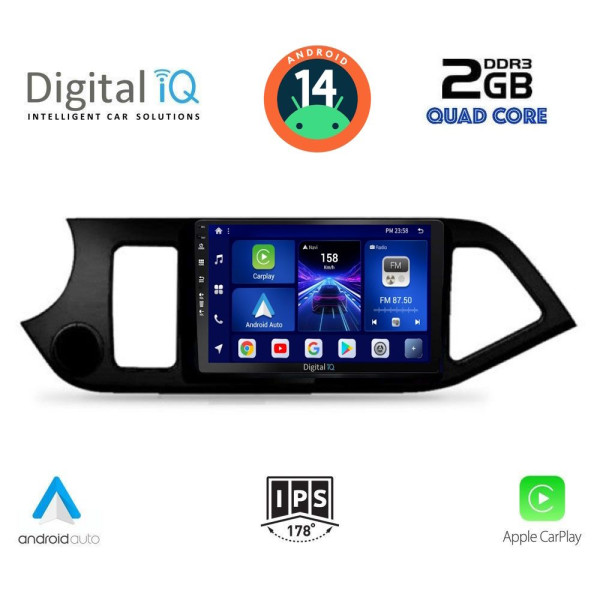 DIGITAL IQ BXC 3308_CPAA (9inc) MULTIMEDIA TABLET for KIA PICANTO mod. 2011-2017 DIGITAL IQ BXC 3308_CPAA (9inc) MULTIMEDIA TABLET for KIA PICANTO mod. 2011-2017