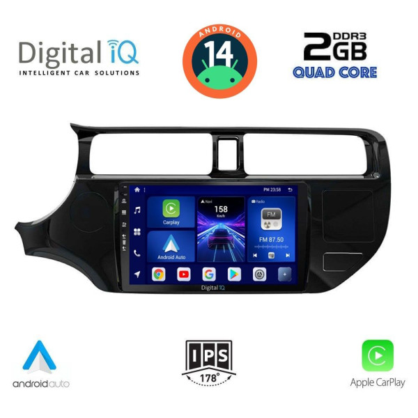 DIGITAL IQ BXC 3314_CPAA (9inc) MULTIMEDIA TABLET for KIA RIO mod. 2012-2015 DIGITAL IQ BXC 3314_CPAA (9inc) MULTIMEDIA TABLET for KIA RIO mod. 2012-2015