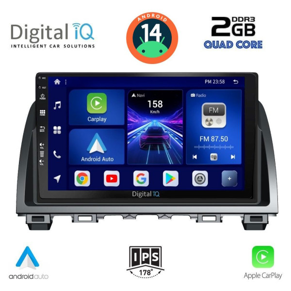 DIGITAL IQ BXC 3378_CPAA (9inc) MULTIMEDIA TABLET for MAZDA 6 mod. 2012-2017 DIGITAL IQ BXC 3378_CPAA (9inc) MULTIMEDIA TABLET for MAZDA 6 mod. 2012-2017
