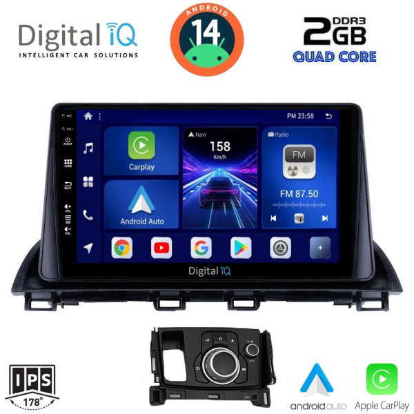 DIGITAL IQ BXC 3386_CPAA (9inc) MULTIMEDIA TABLET for MAZDA CX4 mod. 2014> DIGITAL IQ BXC 3386_CPAA (9inc) MULTIMEDIA TABLET for MAZDA CX4 mod. 2014>