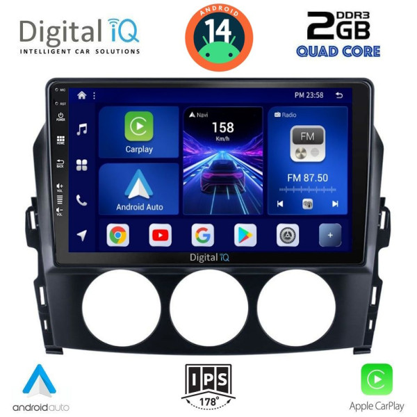 DIGITAL IQ BXC 3392_CPAA (9inc) MULTIMEDIA TABLET for MAZDA MX5 mod. 2005-2015 DIGITAL IQ BXC 3392_CPAA (9inc) MULTIMEDIA TABLET for MAZDA MX5 mod. 2005-2015