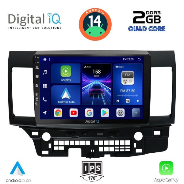 DIGITAL IQ BXC 3434_CPAA (10inc) MULTIMEDIA TABLET for MITSUBISHI LANCER mod. 2008> DIGITAL IQ BXC 3434_CPAA (10inc) MULTIMEDIA TABLET for MITSUBISHI LANCER mod. 2008>