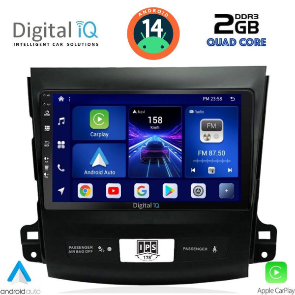 DIGITAL IQ BXC 3442_CPAA (9inc) MULTIMEDIA TABLET for CITROEN C-CROSSER | MITSUBISHI OUTLANDER | PEUGEOT 4007 mod. 2006-2012 DIGITAL IQ BXC 3442_CPAA (9inc) MULTIMEDIA TABLET for CITROEN C-CROSSER | MITSUBISHI OUTLANDER | PEUGEOT 4007 mod. 2006-2012