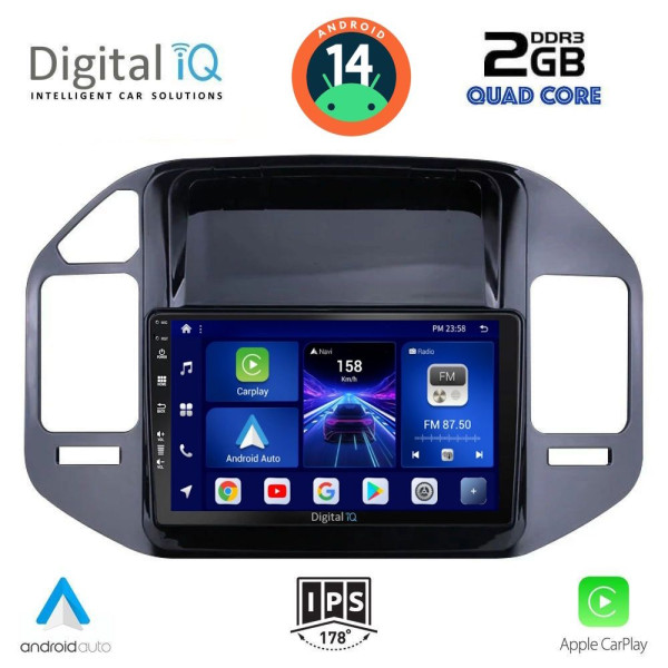 DIGITAL IQ BXC 3444_CPAA (9inc) MULTIMEDIA TABLET for MITSUBISHI PAJERO mod. 1999-2006 DIGITAL IQ BXC 3444_CPAA (9inc) MULTIMEDIA TABLET for MITSUBISHI PAJERO mod. 1999-2006