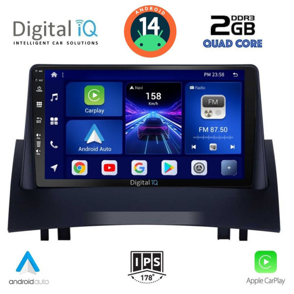 DIGITAL IQ BXC 3555_CPAA (9inc) MULTIMEDIA TABLET for RENAULT MEGANE 2 mod. 2002-2008 DIGITAL IQ BXC 3555_CPAA (9inc) MULTIMEDIA TABLET for RENAULT MEGANE 2 mod. 2002-2008