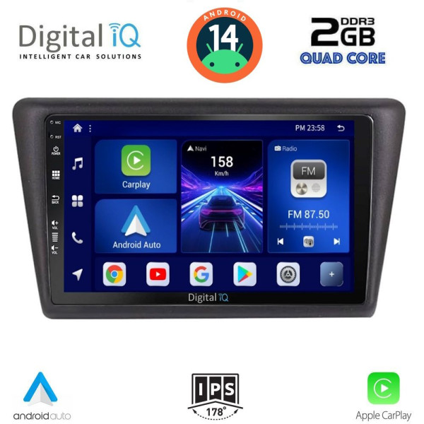 DIGITAL IQ BXC 3600_CPAA (9inc) MULTIMEDIA TABLET for SKODA RAPID SPACEBACK mod. 2014> DIGITAL IQ BXC 3600_CPAA (9inc) MULTIMEDIA TABLET for SKODA RAPID SPACEBACK mod. 2014>