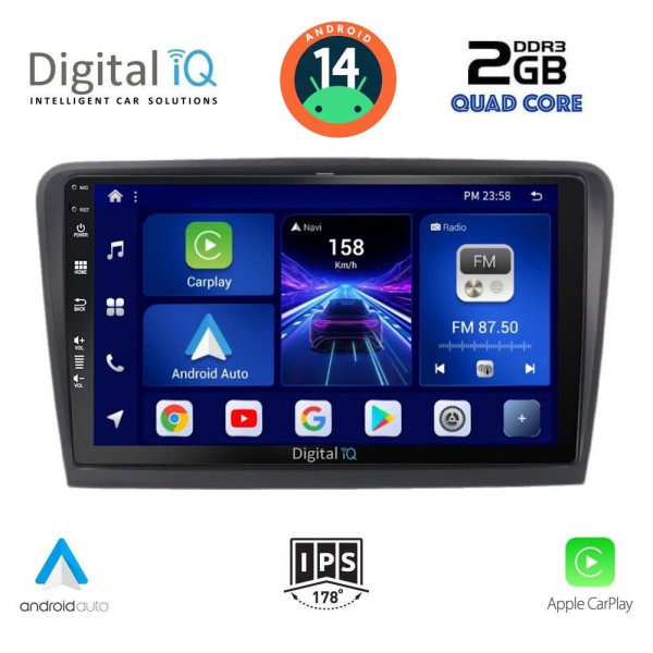 DIGITAL IQ BXC 3601_CPAA (9inc) MULTIMEDIA TABLET for SKODA RAPID  mod. 2012>