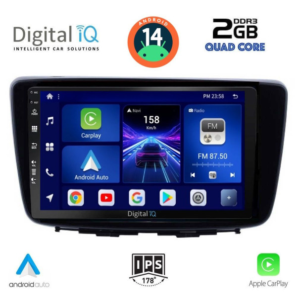 DIGITAL IQ BXC 3672_CPAA (9inc) MULTIMEDIA TABLET for SUZUKI BALENO mod. 2016-2022 DIGITAL IQ BXC 3672_CPAA (9inc) MULTIMEDIA TABLET for SUZUKI BALENO mod. 2016-2022