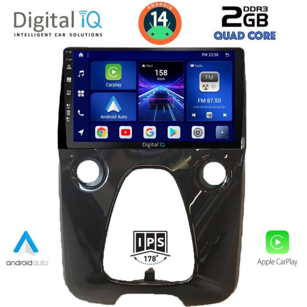 DIGITAL IQ BXC 3708_CPAA A/C (10inc) MULTIMEDIA TABLET for CITROEN C1-PEUGEOT 108-TOYOTA AYGO mod. 2014-2022 DIGITAL IQ BXC 3708_CPAA A/C (10inc) MULTIMEDIA TABLET for CITROEN C1-PEUGEOT 108-TOYOTA AYGO mod. 2014-2022