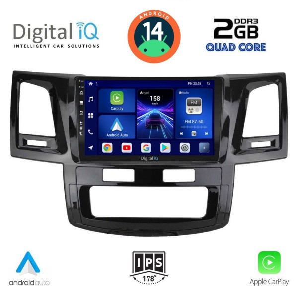 DIGITAL IQ BXC 3720_CPAA (9inc) MULTIMEDIA TABLET for TOYOTA HILUX mod. 2005-2016 DIGITAL IQ BXC 3720_CPAA (9inc) MULTIMEDIA TABLET for TOYOTA HILUX mod. 2005-2016