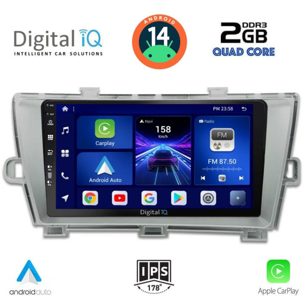 DIGITAL IQ BXC 3726_CPAA (9inc) MULTIMEDIA TABLET for TOYOTA PRIUS mod. 2009-2015 DIGITAL IQ BXC 3726_CPAA (9inc) MULTIMEDIA TABLET for TOYOTA PRIUS mod. 2009-2015