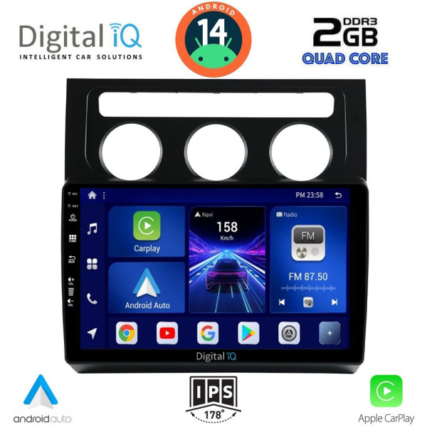 DIGITAL IQ BXC 3767_CPAA CLIMA (10inc) MULTIMEDIA TABLET for VW TOURAN mod. 2003-2010 DIGITAL IQ BXC 3767_CPAA CLIMA (10inc) MULTIMEDIA TABLET for VW TOURAN mod. 2003-2010