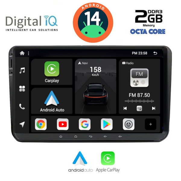 DIGITAL IQ BXF 589_CPAA (9'' DECK) MULTIMEDIA SYSTEM for VW – SKODA – SEAT GROUP mod. 2004-2014 DIGITAL IQ BXF 589_CPAA (9'' DECK) MULTIMEDIA SYSTEM for VW – SKODA – SEAT GROUP mod. 2004-2014