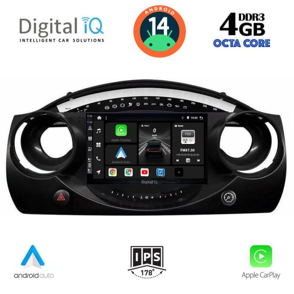 DIGITAL IQ BXF 6063_CPAA (9inc) MULTIMEDIA TABLET for MINI COOPER (R50-R52-R53) mod. 2000-2006 DIGITAL IQ BXF 6063_CPAA (9inc) MULTIMEDIA TABLET for MINI COOPER (R50-R52-R53) mod. 2000-2006