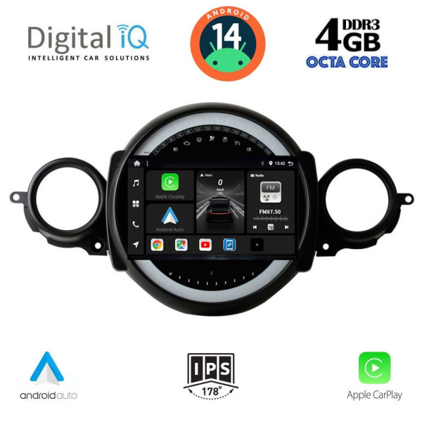 DIGITAL IQ BXF 6064_CPAA (9inc) MULTIMEDIA TABLET for MINI COOPER (R56-R57) mod. 2006-2014 - CLUBMAN (R55) mod. 2007-2014 DIGITAL IQ BXF 6064_CPAA (9inc) MULTIMEDIA TABLET for MINI COOPER (R56-R57) mod. 2006-2014 - CLUBMAN (R55) mod. 2007-2014