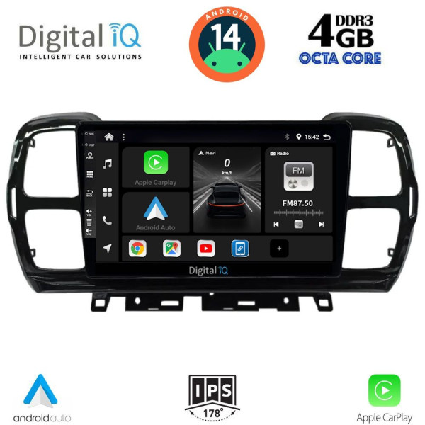 DIGITAL IQ BXF 6088_CPAA (9inc) MULTIMEDIA TABLET for CITROEN C5 AIRCROSS mod. 2017-2021 DIGITAL IQ BXF 6088_CPAA (9inc) MULTIMEDIA TABLET for CITROEN C5 AIRCROSS mod. 2017-2021