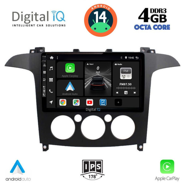 DIGITAL IQ BXF 6175_CPAA A/C (9inc) MULTIMEDIA TABLET for FORD SMAX mod. 2006-2014 DIGITAL IQ BXF 6175_CPAA A/C (9inc) MULTIMEDIA TABLET for FORD SMAX mod. 2006-2014
