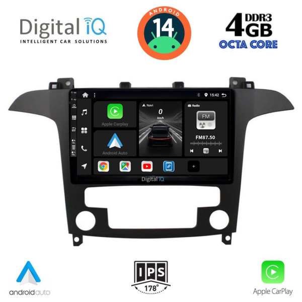 DIGITAL IQ BXF 6175_CPAA CLIMA (9inc) MULTIMEDIA TABLET for FORD SMAX mod. 2006-2014 DIGITAL IQ BXF 6175_CPAA CLIMA (9inc) MULTIMEDIA TABLET for FORD SMAX mod. 2006-2014