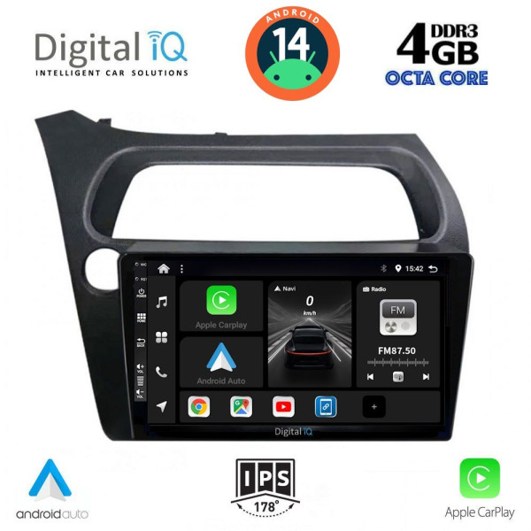DIGITAL IQ BXF 6189_CPAA (9inc) MULTIMEDIA TABLET for HONDA CIVIC 3D-5D mod. 2006-2012 DIGITAL IQ BXF 6189_CPAA (9inc) MULTIMEDIA TABLET for HONDA CIVIC 3D-5D mod. 2006-2012