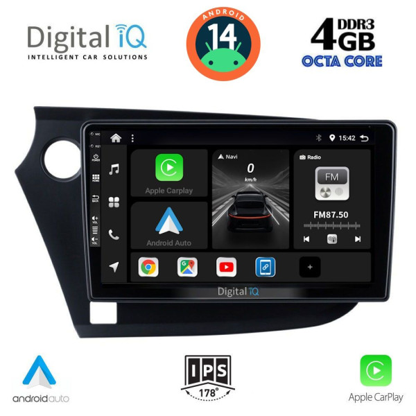DIGITAL IQ BXF 6205_CPAA (9inc) MULTIMEDIA TABLET for HONDA INSIGHT mod. 2009-2014 DIGITAL IQ BXF 6205_CPAA (9inc) MULTIMEDIA TABLET for HONDA INSIGHT mod. 2009-2014