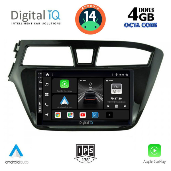 DIGITAL IQ BXF 6229_CPAA (9inc) MULTIMEDIA TABLET for HYUNDAI i20 mod. 2014-2018 DIGITAL IQ BXF 6229_CPAA (9inc) MULTIMEDIA TABLET for HYUNDAI i20 mod. 2014-2018
