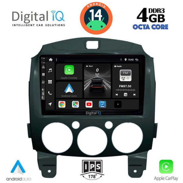 DIGITAL IQ BXF 6361_CPAA (9inc) MULTIMEDIA TABLET for MAZDA 2 mod. 2007-2014 DIGITAL IQ BXF 6361_CPAA (9inc) MULTIMEDIA TABLET for MAZDA 2 mod. 2007-2014