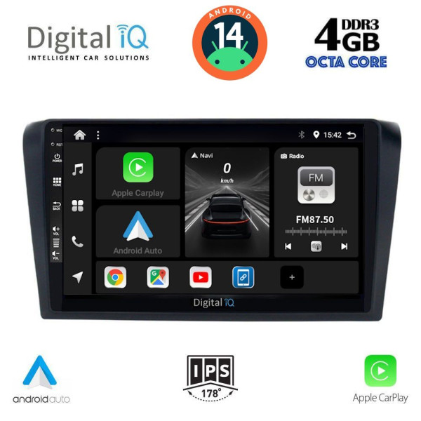 DIGITAL IQ BXF 6365_CPAA (9inc) MULTIMEDIA TABLET for MAZDA 3 mod. 2003-2008 DIGITAL IQ BXF 6365_CPAA (9inc) MULTIMEDIA TABLET for MAZDA 3 mod. 2003-2008